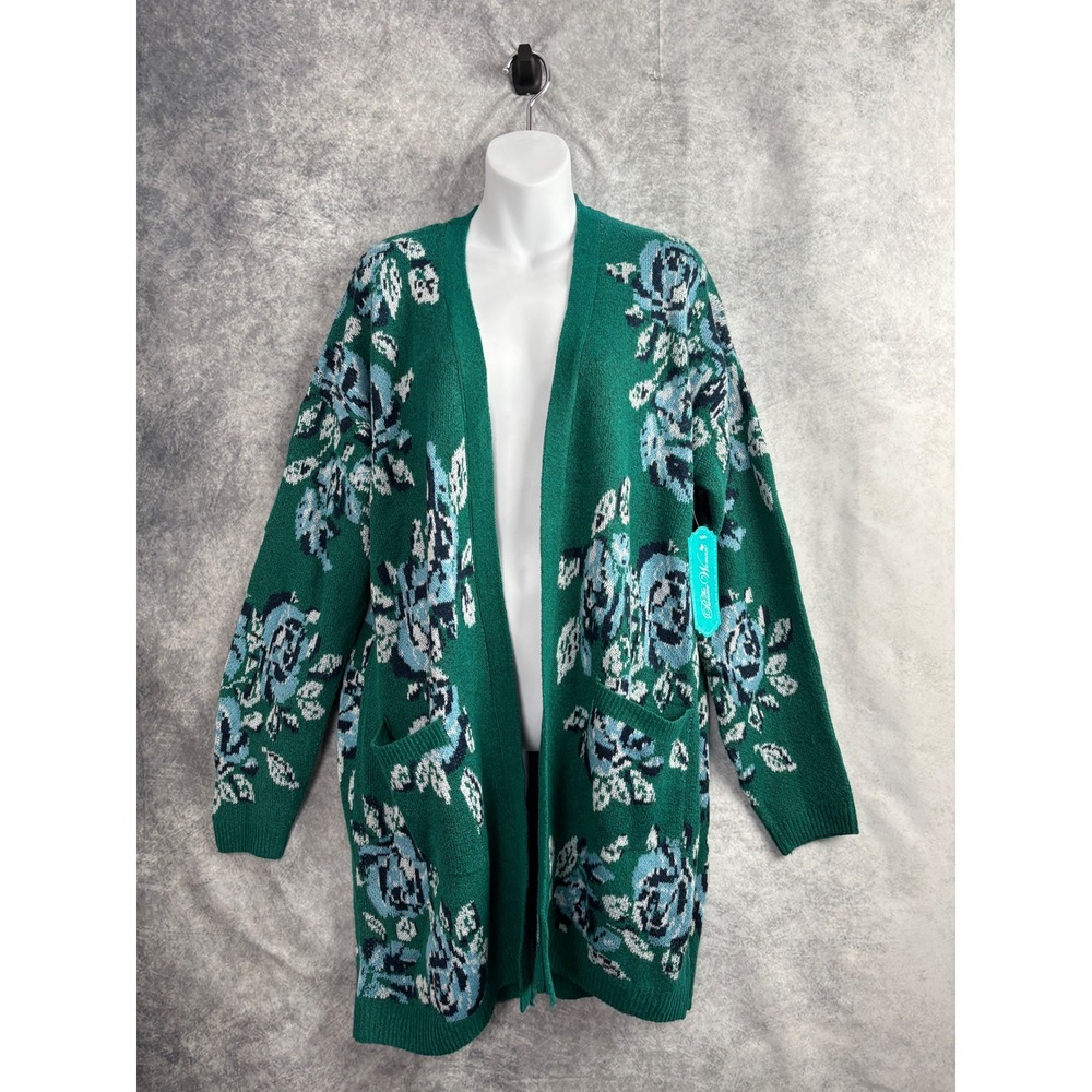 The Pioneer Woman Floral Jacquard Open Front Cardigan Size Large NWT - Picture 2 of 10